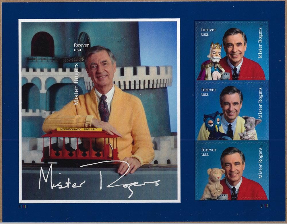 US SCOTT 6098 SOUVENIR SHEET OF 4 MR ROGERS FOREVER STAMPS MNH (2026)