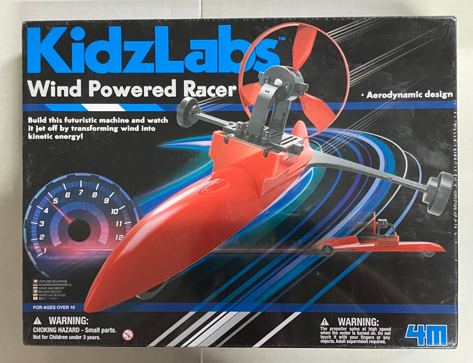 KidzLabs Wind Powered Racer STEM Science Kit 4M Toysmith 3870 (NEW) KidzLabs Wind Powered Racer STEM Science Kit 4M Toysmith 3870 (NEW)