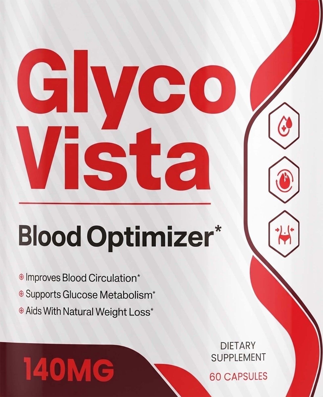 GlycoVista Blood Health Support Dietary Supplement 60 Capsules of Glyco Vista