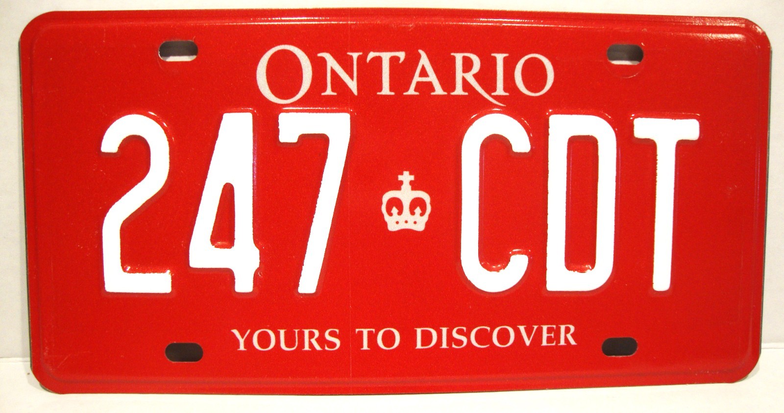 2015 Ontario Canada Diplomat License Plate - RARE -Expired over 3 Years