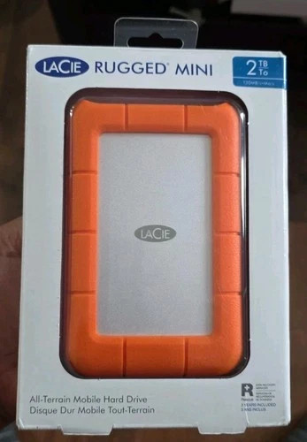 Lacie Rugged Mini 2TB 9000298R USB 3.0 External Hard Drive RUGU3M2 New