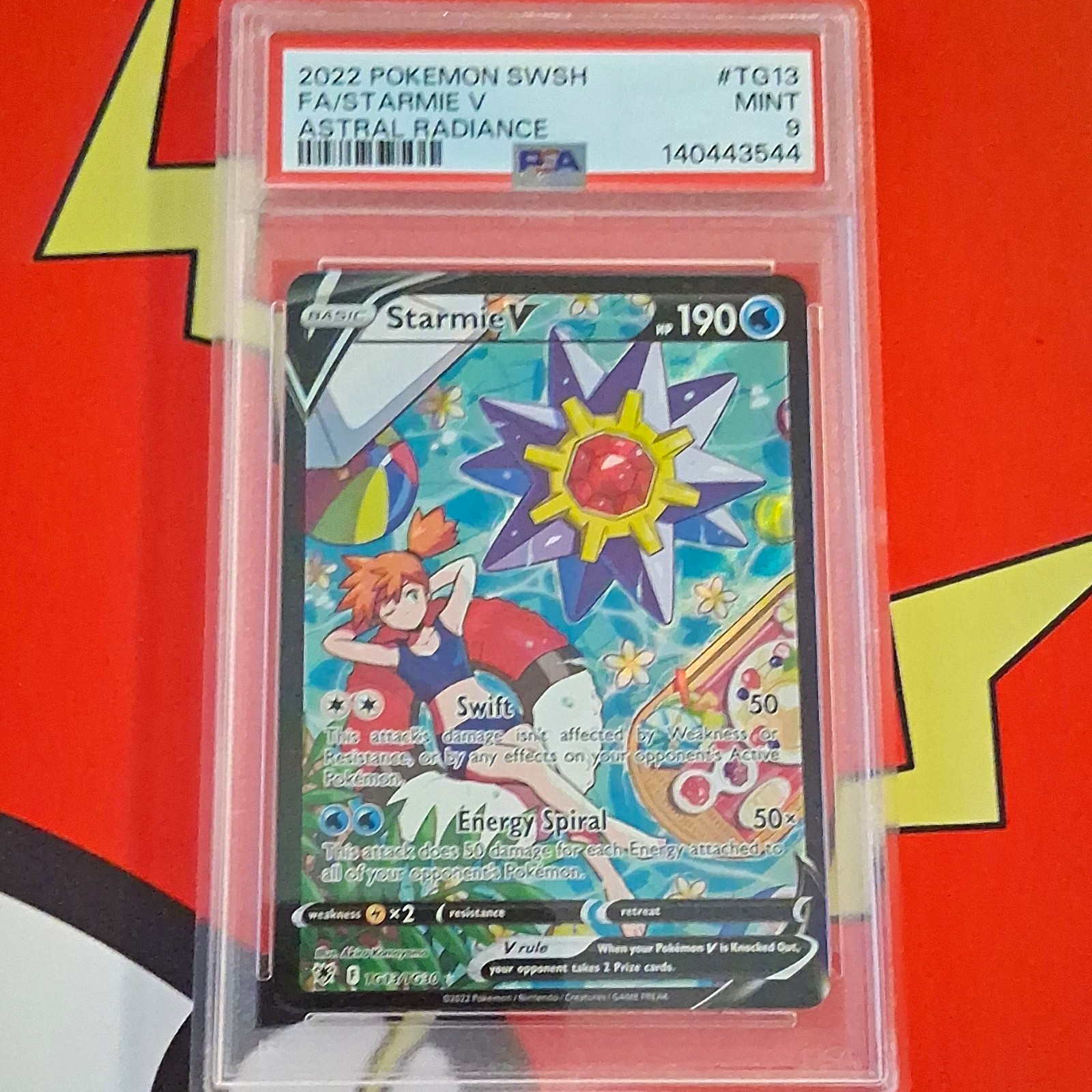 Pokemon 2022 Astral Radiance Trainer Gallery Starmie V TG13/TG30 PSA 9