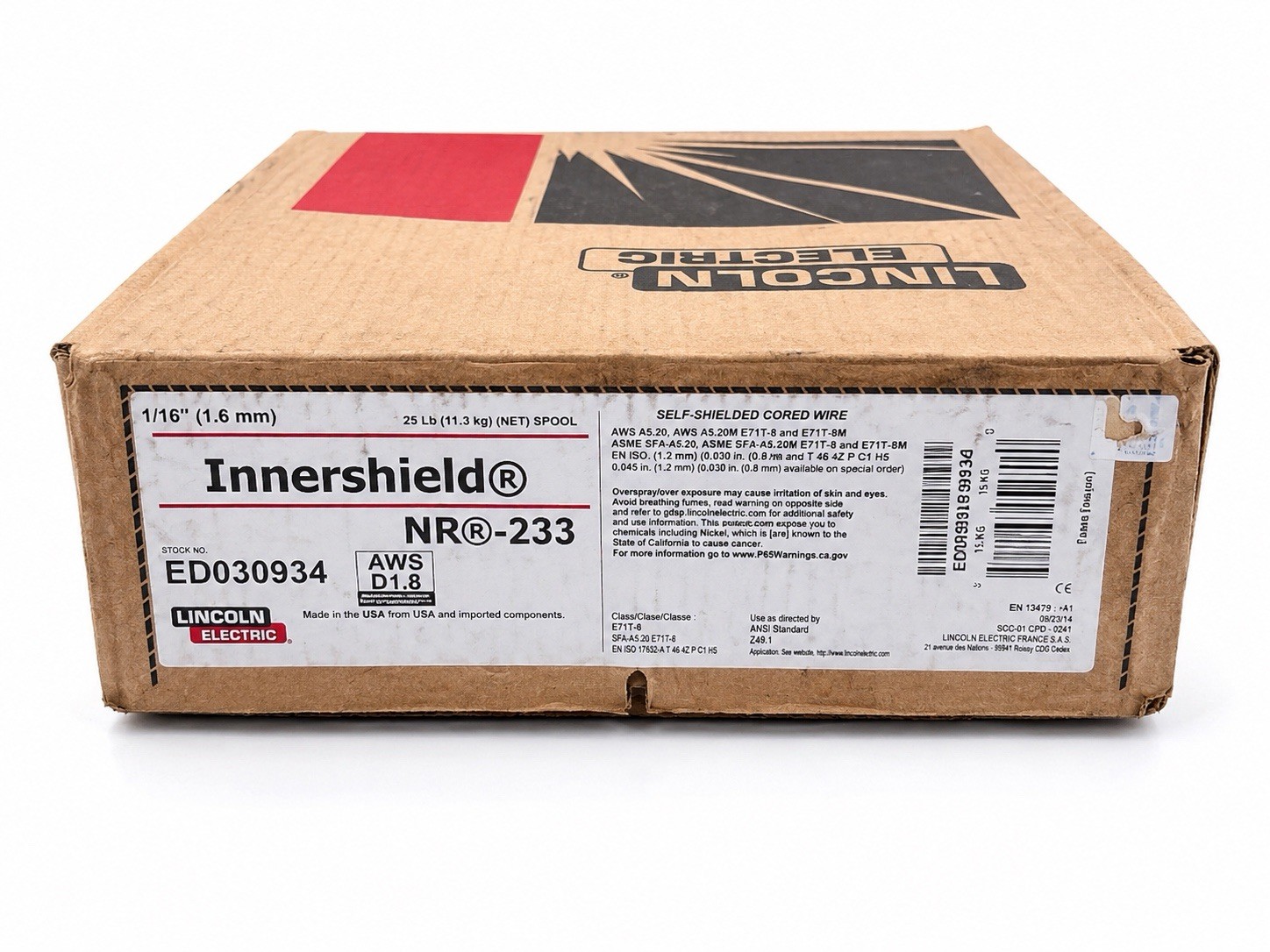 Lincoln Electric ED030934 Innershield NR-233 E71T-8 1/16\