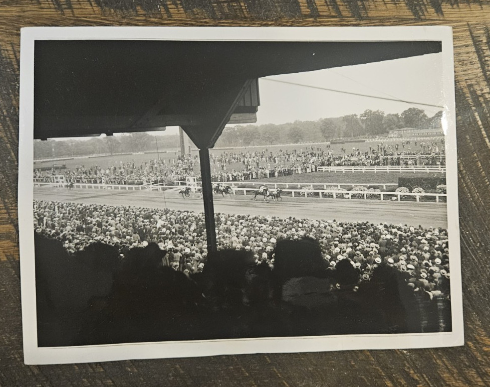 1936 Horse Racing Press Photo - Preakness Stakes Card (Bold Venture) Pimlico