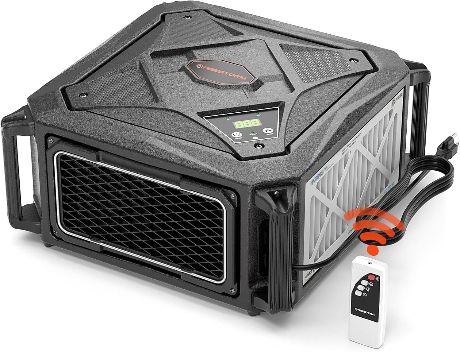 Abestorm 270° Intake Air Filtr System 780 CFM Hangable Workshop Dust Collector Abestorm 270° Intake Air Filtr System 780 CFM Hangable Workshop Dust Collector