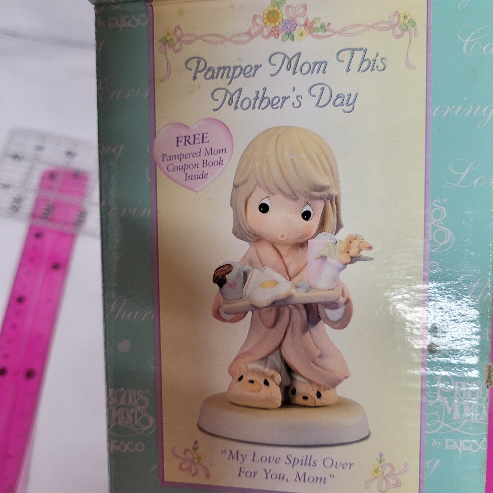 Precious Moments My Love Spills Over For You Mom Figurine 101513 2001 Enesco