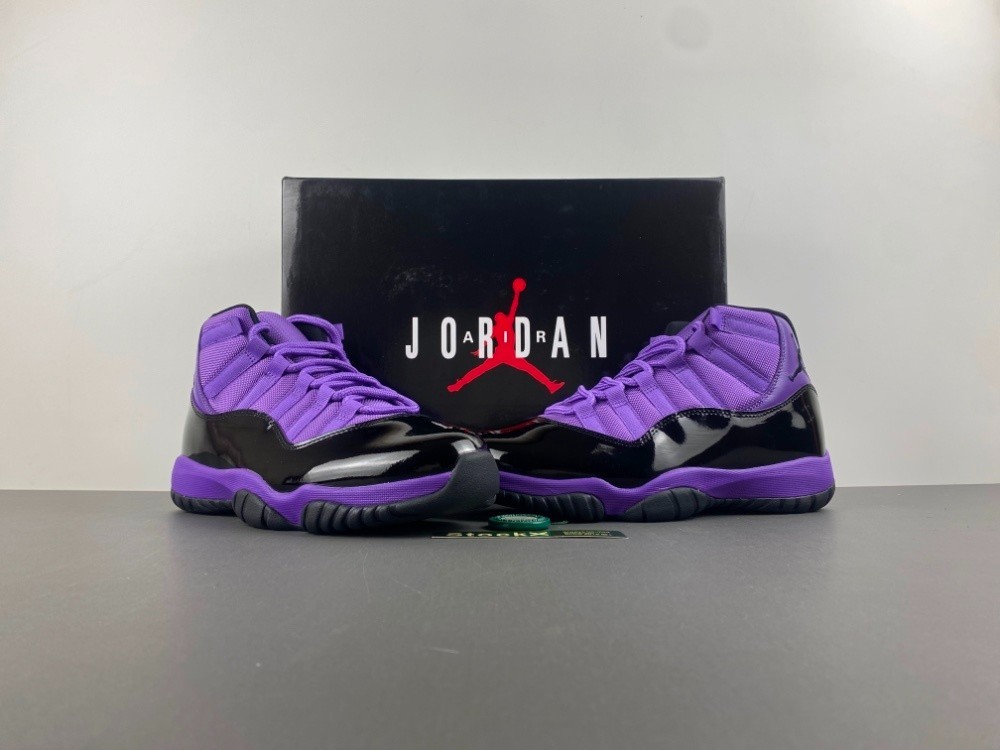 Jordan 11 Purple Black Men's Size US 7-12