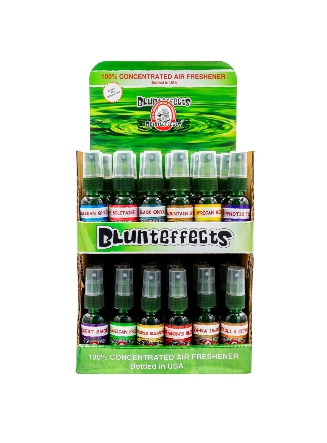 Blunteffects Air Freshener Spray Extra Strong - 72 Piece Assorted Display