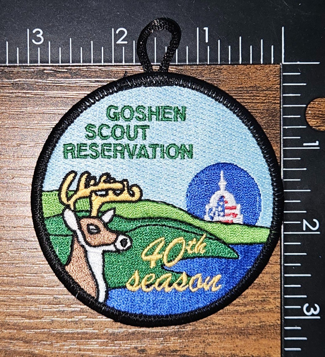 Goshen Scout Reservation 40th Season NCAC Boy Scout Camp Patch