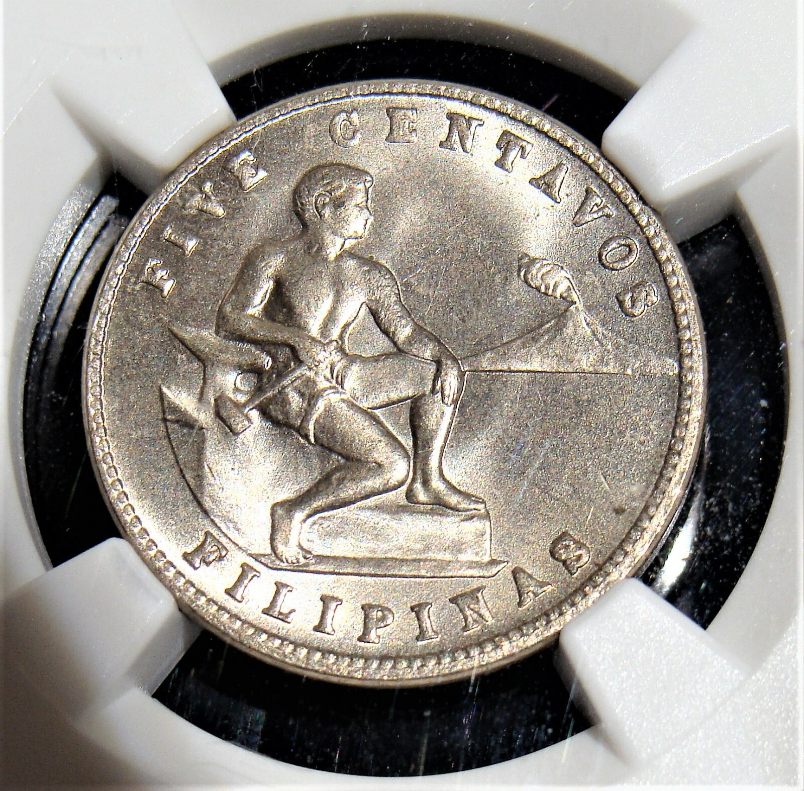 Philippines: 1944 S 5 Centavos NGC MS65.