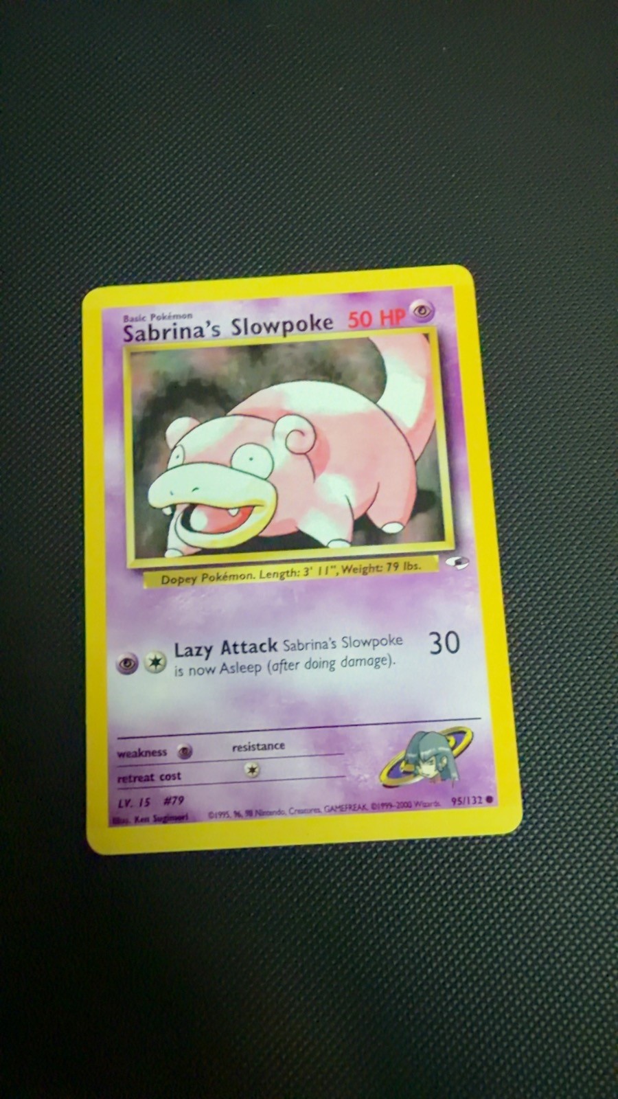 Sabrina\'s Slowpoke 95/132 Common Gym Heroes Pokemon Unlimited Lightly Played