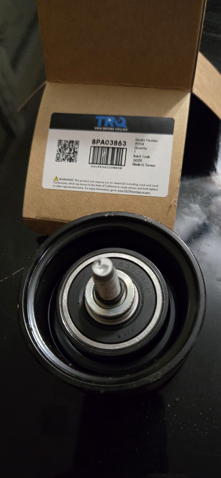 TRQ Serpentine Belt Idler Pulley Fits General Motors