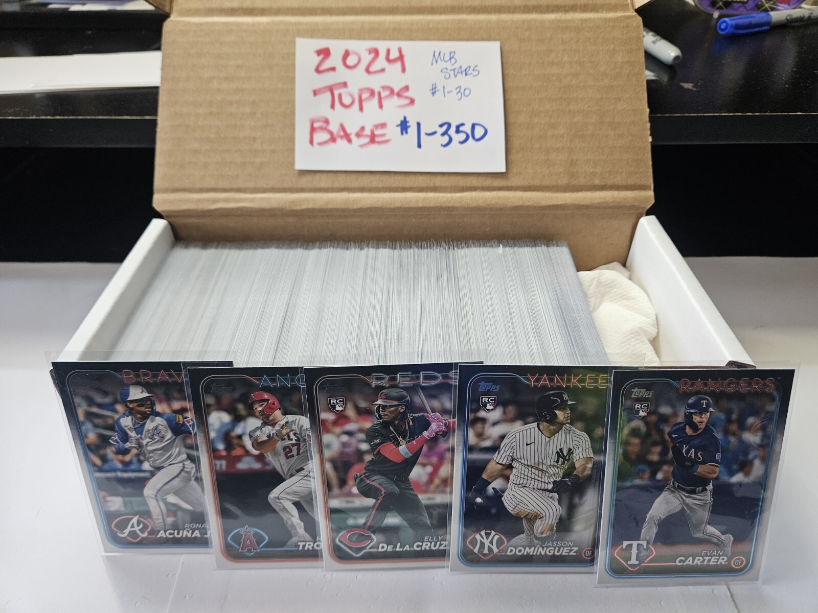 Topps 2024 Series 1 & 2 COMPLETE Base Set Lot #1-700 w/MLB Stars #1-60