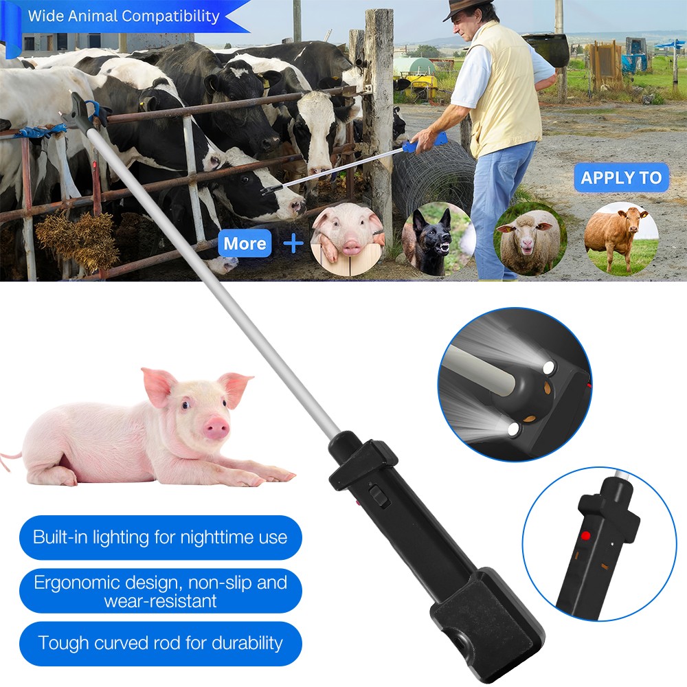 88cm 10000V Rechargeable Electric Shock Livestock Cattle Prodder Prod W/ Light 88cm 10000V Rechargeable Electric Shock Livestock Cattle Prodder Prod W/ Light