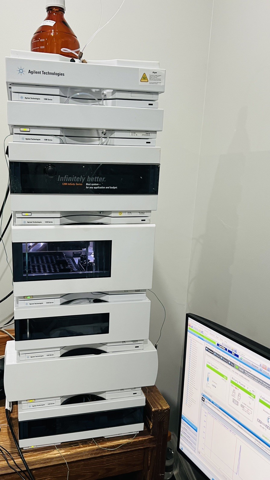 Agilent 1260 & 1200 HPLC System with DAD. PC c/w Openlab Chemstation & Method