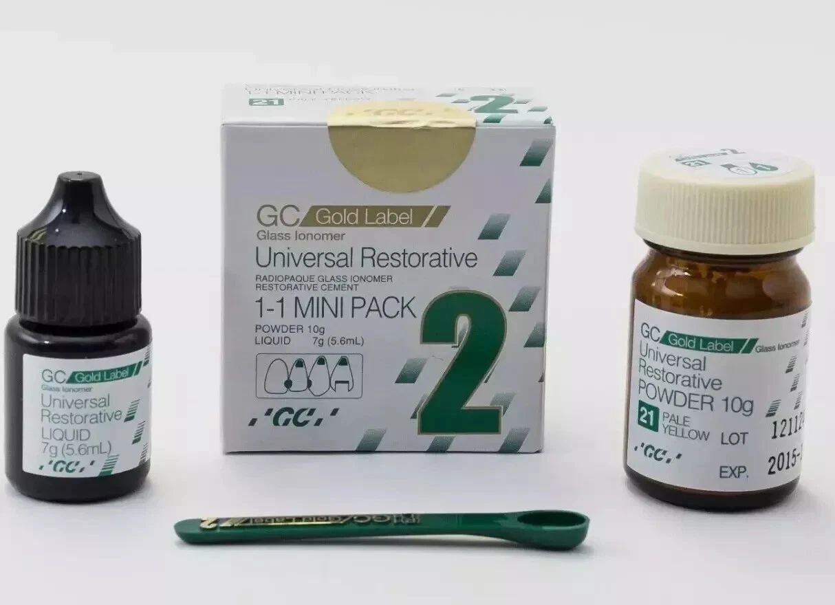 GC Gold Label 2 Universal Restorative Glass Ionomer Cement Mini pack -03/2026 GC Gold Label 2 Universal Restorative Glass Ionomer Cement Mini pack -03/2026