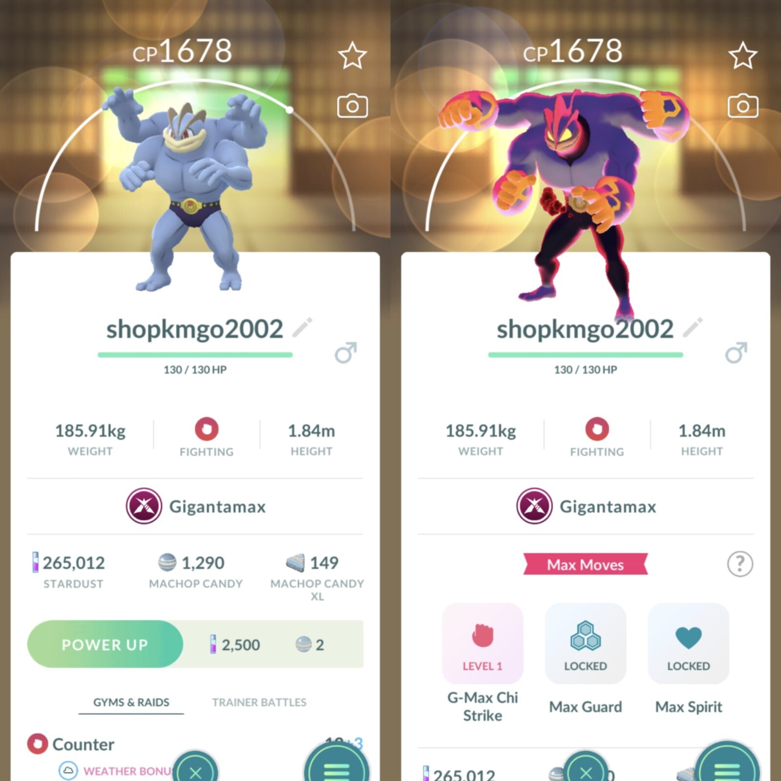 Pokémon Non Shiny Gigantamax Machamp -20k SD Pokémon Non Shiny Gigantamax Machamp -20k SD