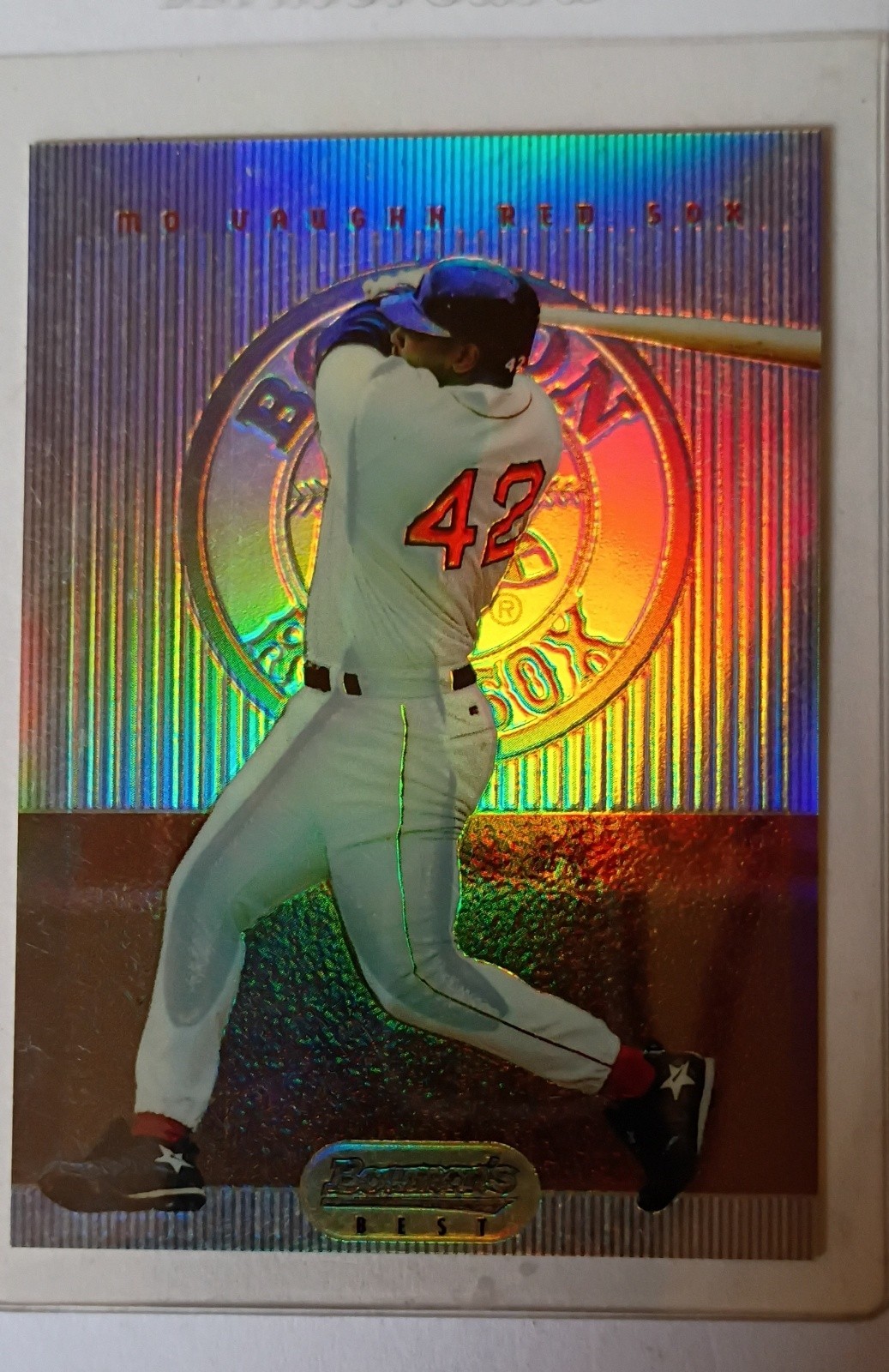1995 Bowman's Best - Red Mo Vaughn #42 Refractor