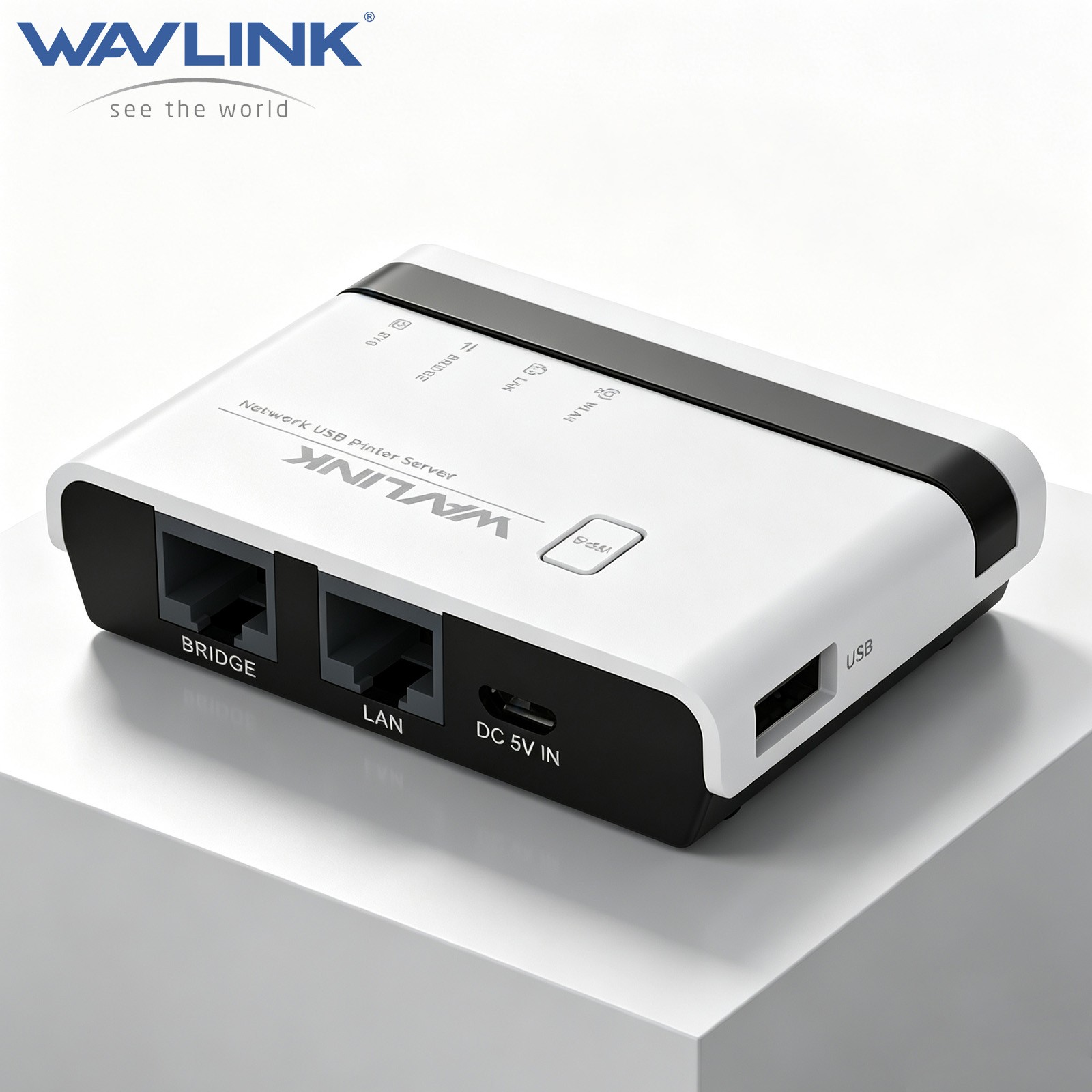 Wavlink Wireless USB Network Printer Server 10/100Mbps to USB2.0 LAN Print Share