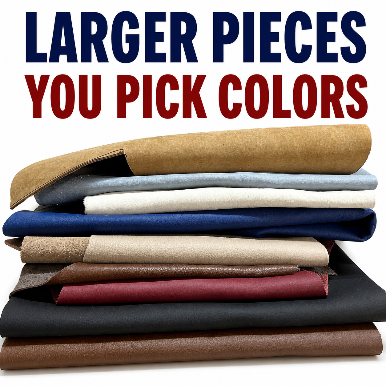 2 lbs. Large Leather Scraps Remnants You Pick Colors Cowhide Pieces Crafts