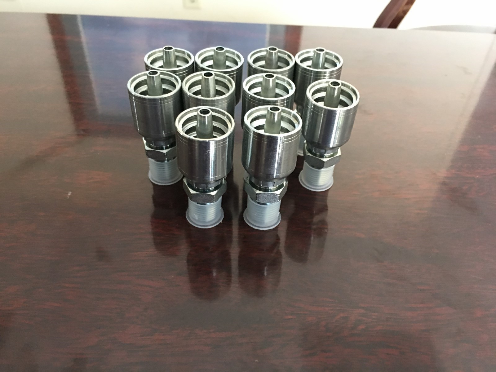 (10 Pack) MP-6-6 Hydraulic Hose Crimp Fittings 3/8