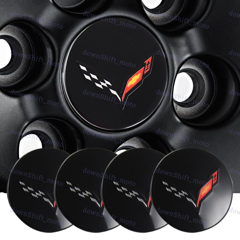 4PCS Glossy Black Wheel Center Cap for Corvette C7 with Crossed Flags 68mm 2.7 4PCS Glossy Black Wheel Center Cap for Corvette C7 with Crossed Flags 68mm 2.7