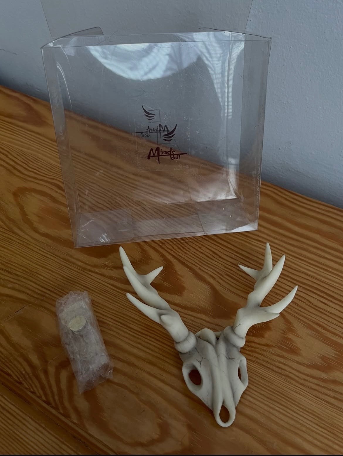 resin mask skull horns miracle doll for bjd doll size 1/3 SD 1/4 MSD