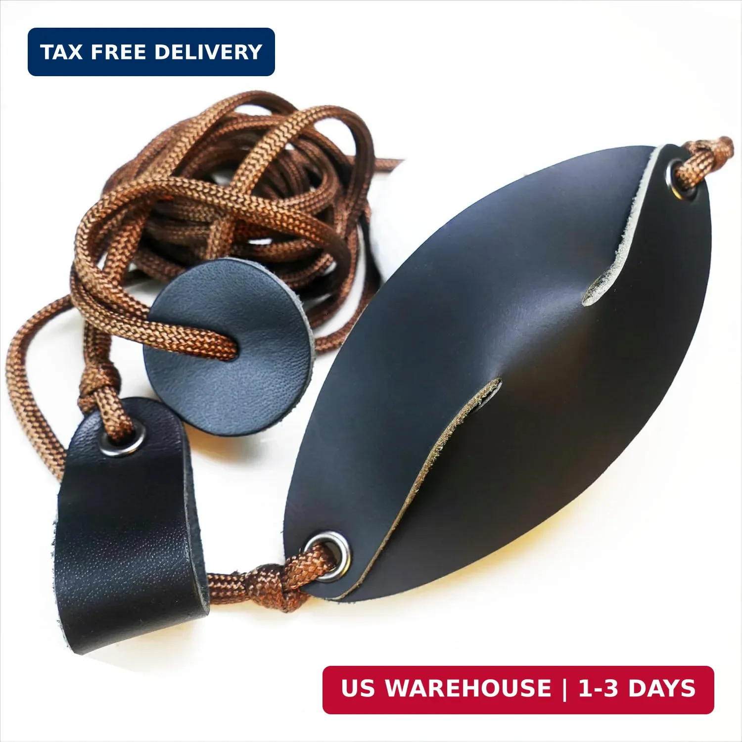 Shepherd Sling Handmade Leather Throwing Old-Fashioned Slingshot Rock Sling Dog