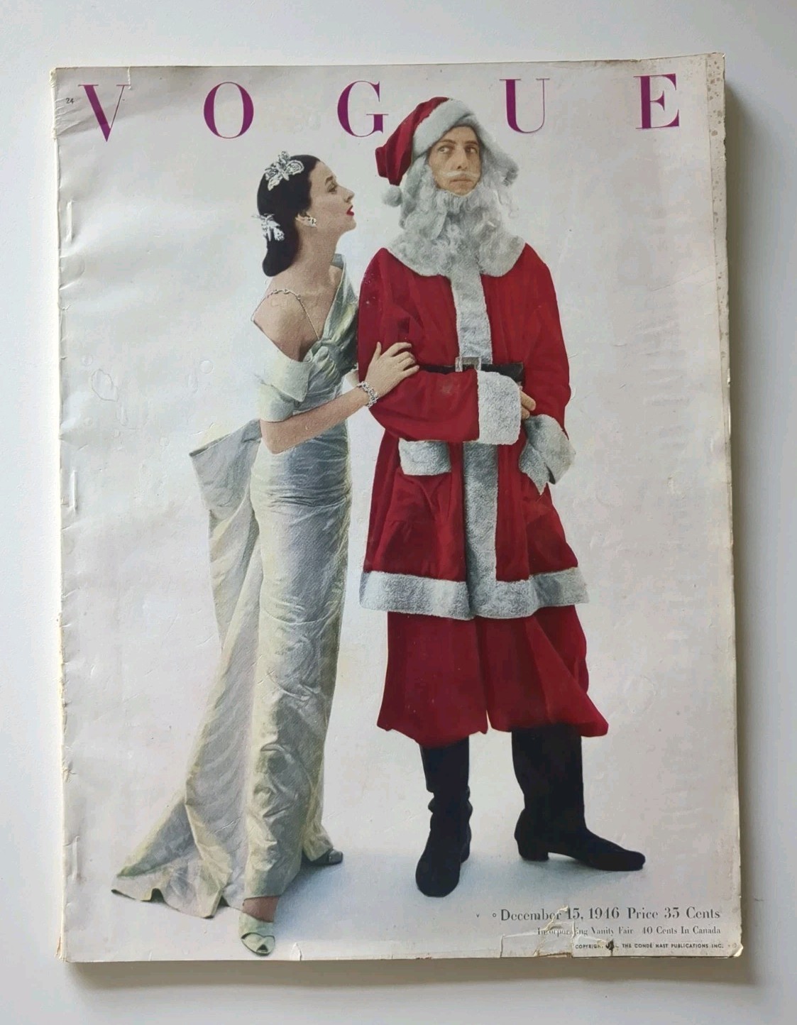 VOGUE December 15 1946 Penn Christmas Santa Claus Dorian Leigh Ray Bolger Carmen VOGUE December 15 1946 Penn Christmas Santa Claus Dorian Leigh Ray Bolger Carmen