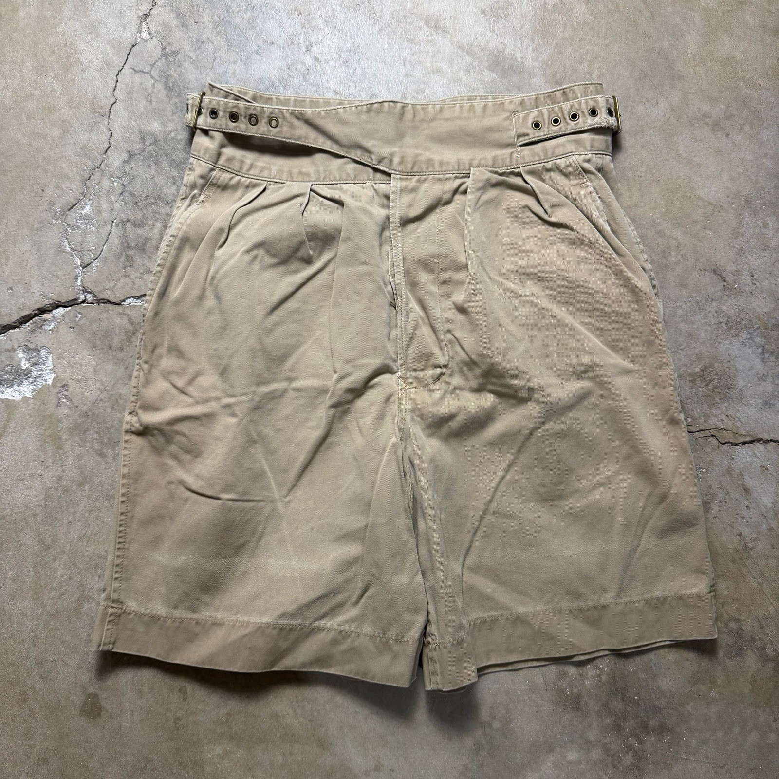 Vintage 1980s Banana Republic Gurkha Safari Shorts Size 34 High Rise Military Vintage 1980s Banana Republic Gurkha Safari Shorts Size 34 High Rise Military
