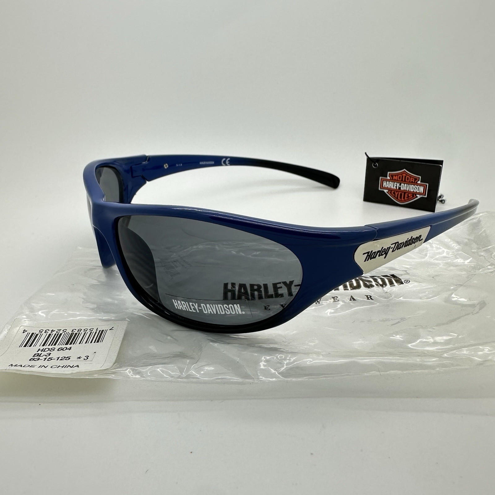 NEW Harley-Davidson Riding Sunglasses Blue Black Fade HDS604 BL-3 63mm AUTHENTIC NEW Harley-Davidson Riding Sunglasses Blue Black Fade HDS604 BL-3 63mm AUTHENTIC