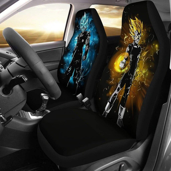 Goku Vegeta Car Seat Covers (set of 2), Cartoon Gift Ideas.