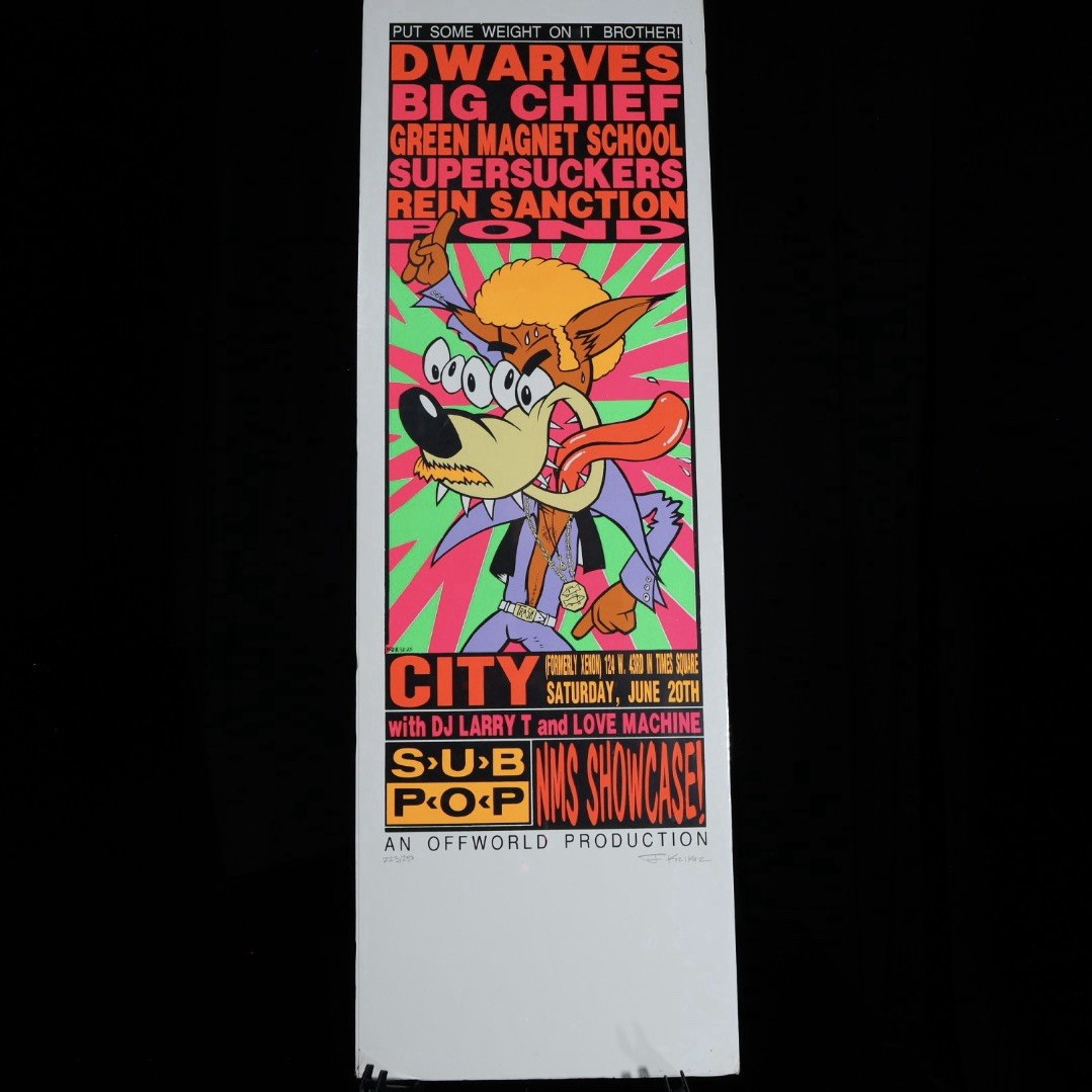 Dwarves — Super Suckers — Sub Pop NMS showcase —Signed Frank Kozik — #223/250