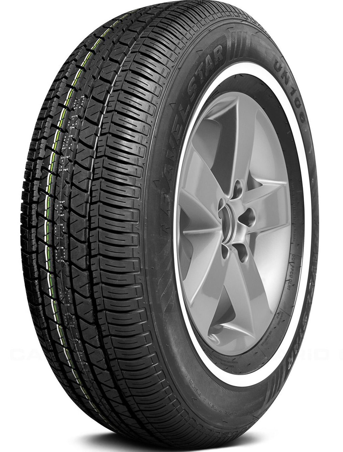4 New 195/75R14 Inch Travelstar UN106 White Wall Tires 1957514 75 14 R14 75R