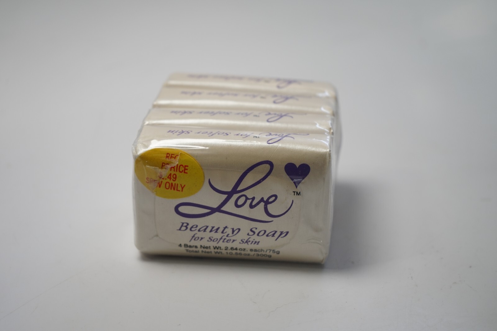 VTG Love Beauty Soap for Softer Skin 4 Bars Hallmark International 4 Bars NOS