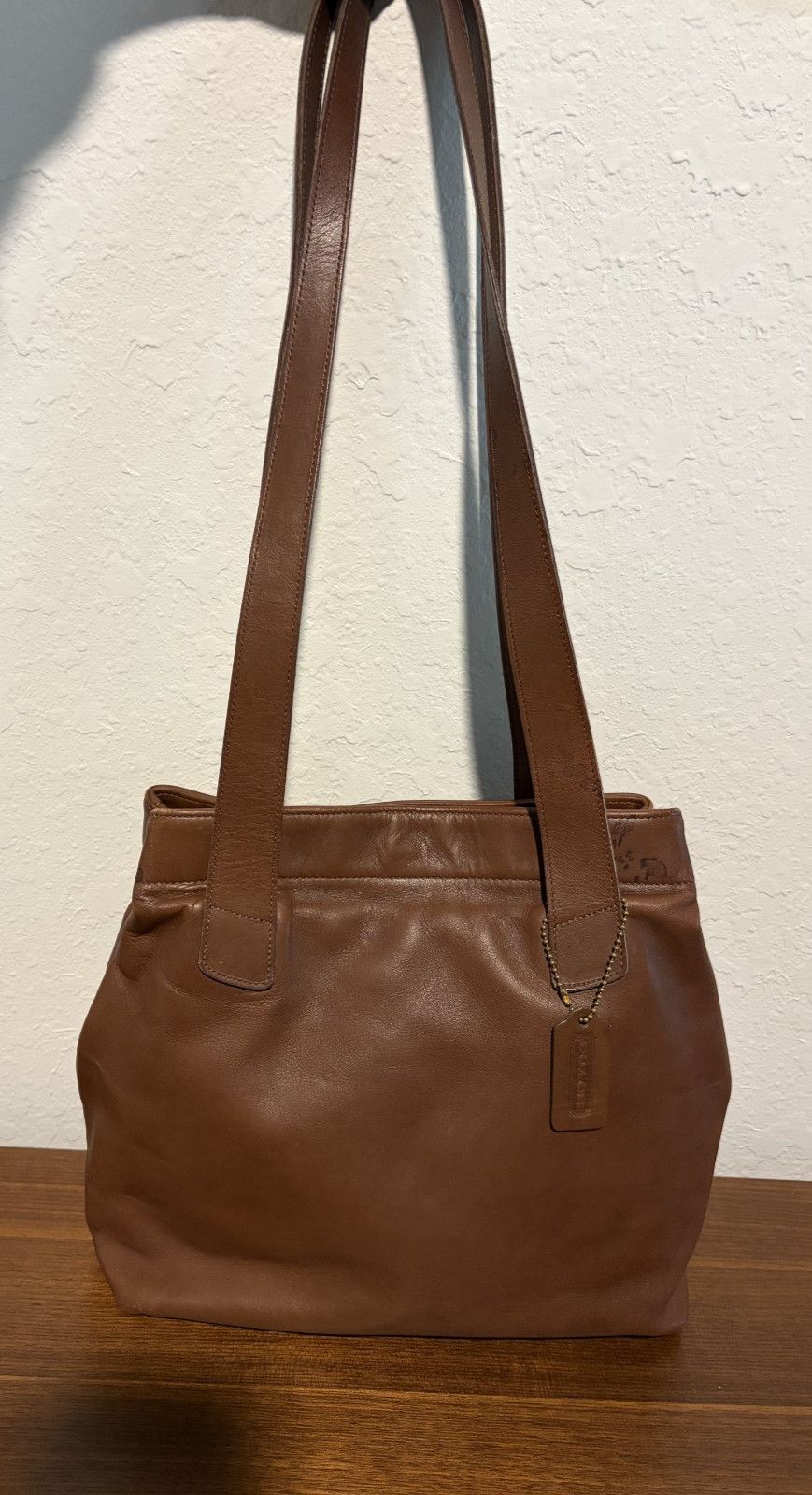 COACH Vintage West End Lightweights Columbus Shoulder Bag 4119 Brown