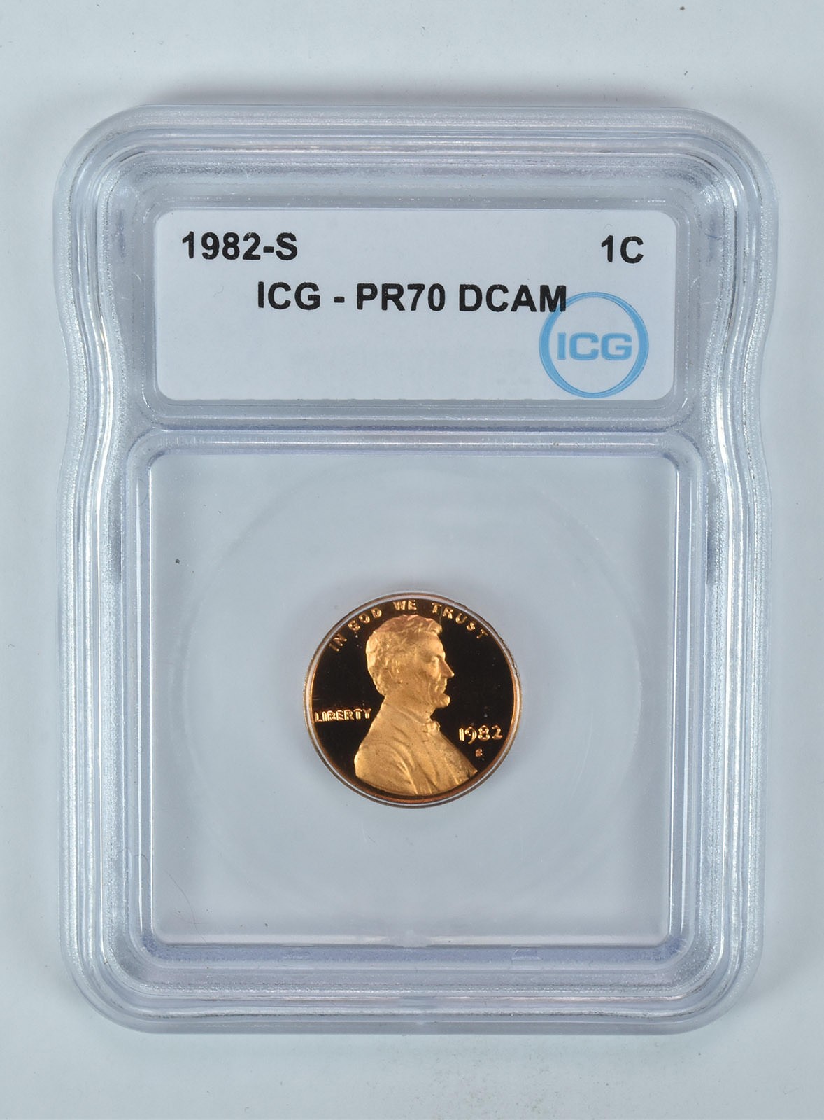1982-S Lincoln Memorial Cent PR70 DCAM ICG