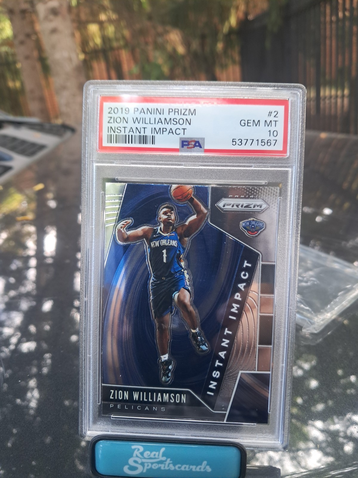 2019 PANINI PRIZM INSTANT IMPACT #2 ZION WILLIAMSON ROOKIE RC PSA 10