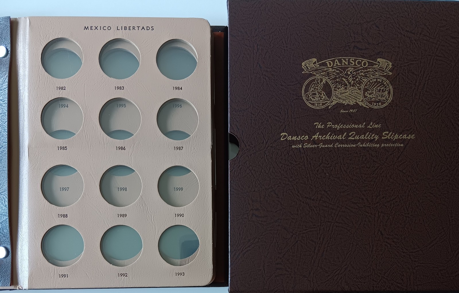 Dansco 1982-2029 Mexico Libertad 7232 Coin Album 6 Pg Slipcase REPLACEMENT COVER Dansco 1982-2029 Mexico Libertad 7232 Coin Album 6 Pg Slipcase REPLACEMENT COVER