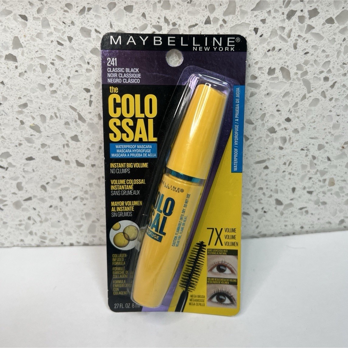 Maybelline New York Colossal Waterproof Mascara Classic Black 0.27 oz