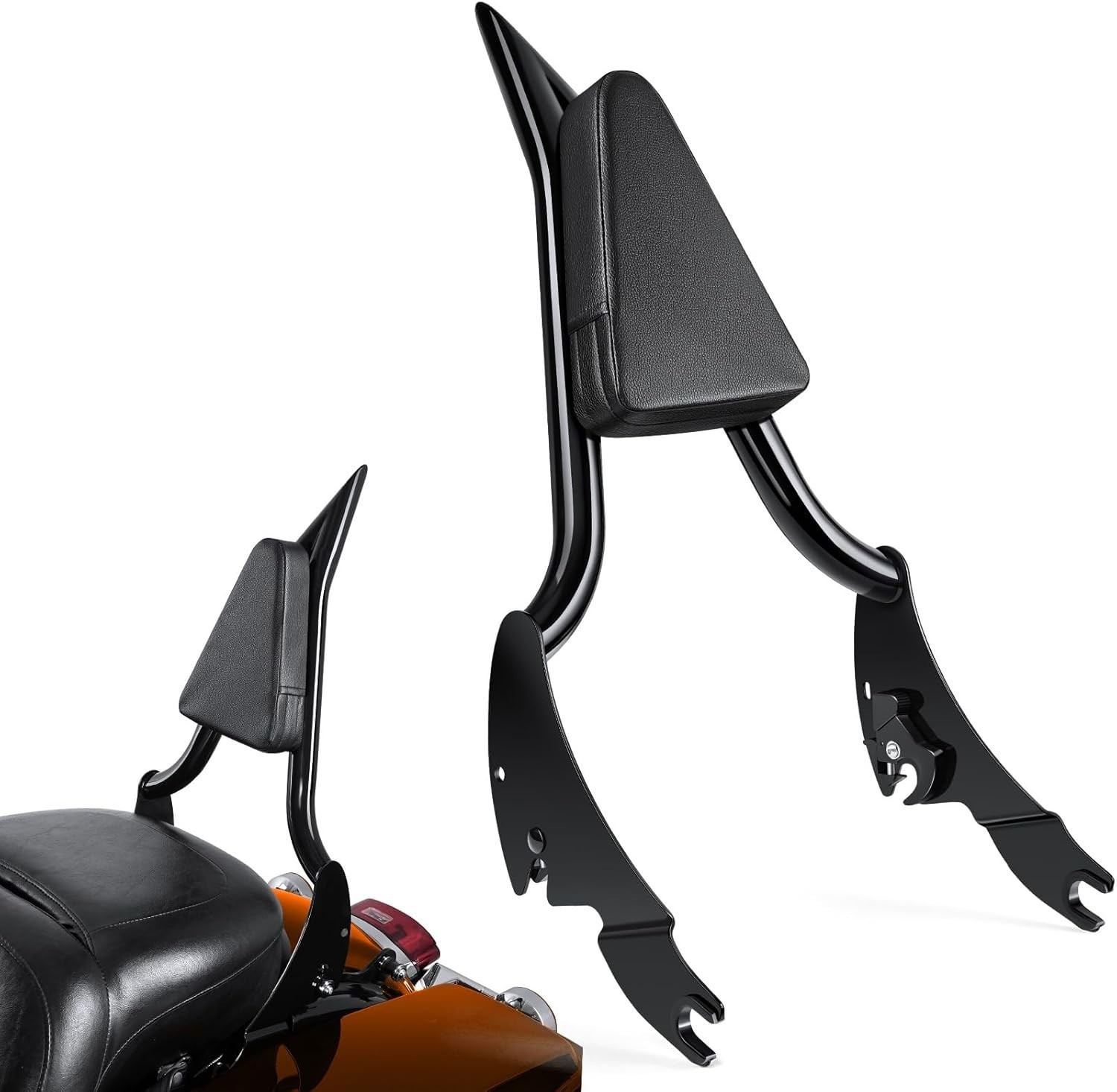 Tall Passenger Sissy Bar Rear Backrest for Harley Davidson Dyna Wide Glide St... Tall Passenger Sissy Bar Rear Backrest for Harley Davidson Dyna Wide Glide St...