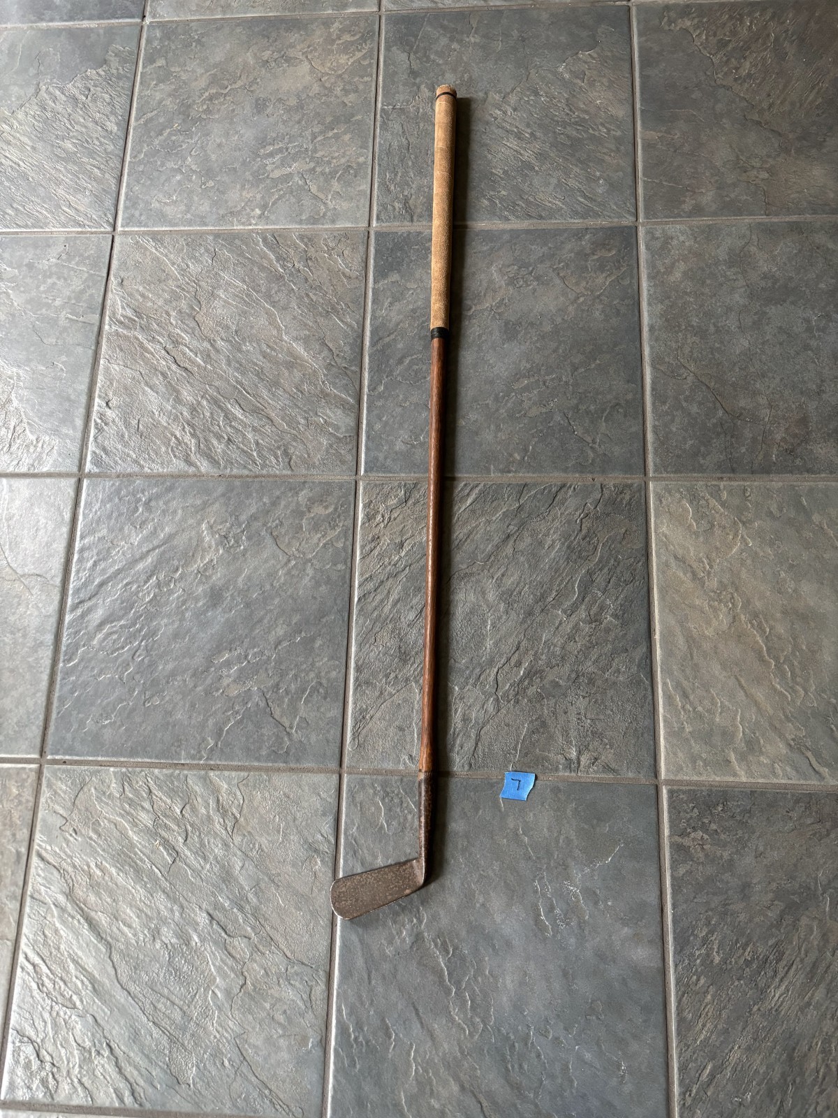 Antique T. Stewart St Andrews Hickory Shaft Iron Pipe Mark RH Vintage Golf Club