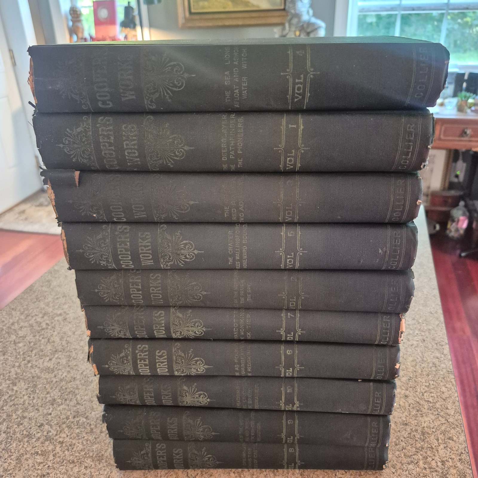 ANTIQUE James Fenimore Cooper 1892 Cooper\'s Works Book Set 1-10 Complete ANTIQUE James Fenimore Cooper 1892 Cooper\'s Works Book Set 1-10 Complete