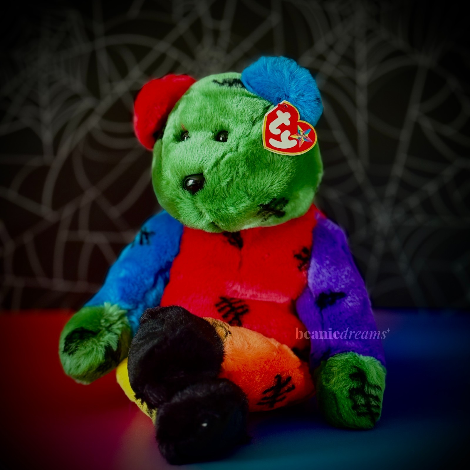 🪦 Frankenteddy the Bear 🪦  | Ty Beanie Buddy | Halloween | Rare Large Big