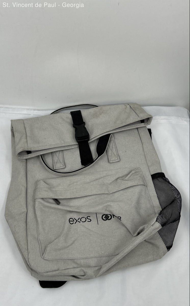 Ariel EXOS NCR Unisex Gray Messenger Backpack Bookbag Great Condition 14 x 20 in