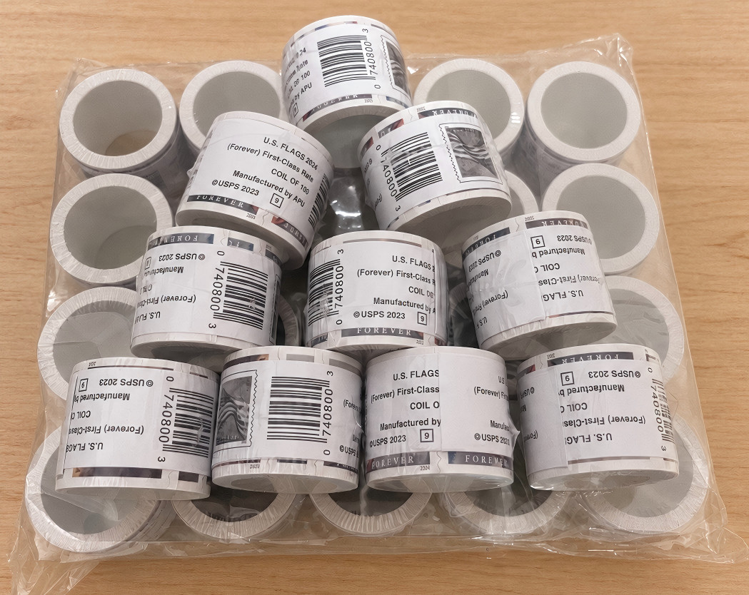 10 Rolls of 100 -total 1000pcs 2024 U.S. Flag First Class US Postage USPS Stamps 10 Rolls of 100 -total 1000pcs 2024 U.S. Flag First Class US Postage USPS Stamps