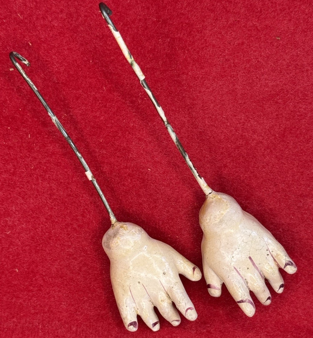 Vintage Composition Doll Hands 1 1/4”