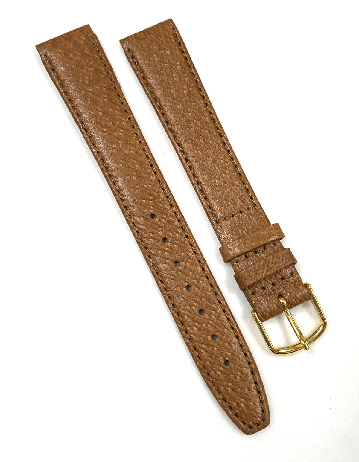 Genuine NOS Gucci 16mm x 14mm Tan Brown Leather Watch Band Strap