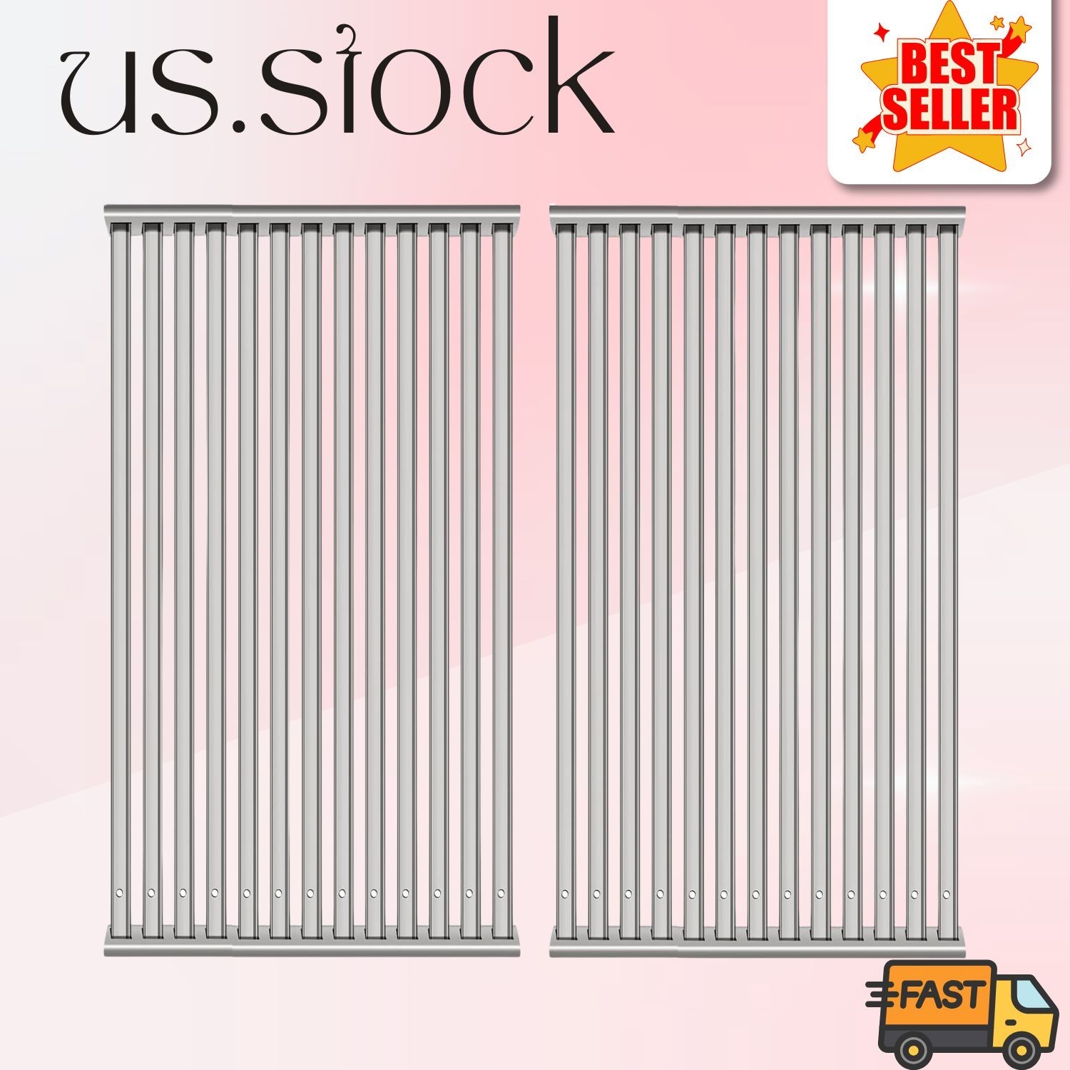 2-Pack Replacement Grill Grates for TEC Sterling II & Patio II Gas Grills