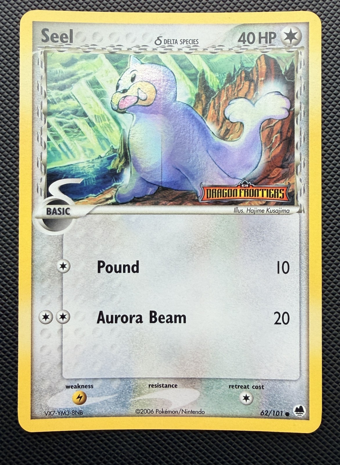 Seel 62/101 - Pokemon TCG - Dragon Frontiers - Delta Species - Reverse Stamped Seel 62/101 - Pokemon TCG - Dragon Frontiers - Delta Species - Reverse Stamped